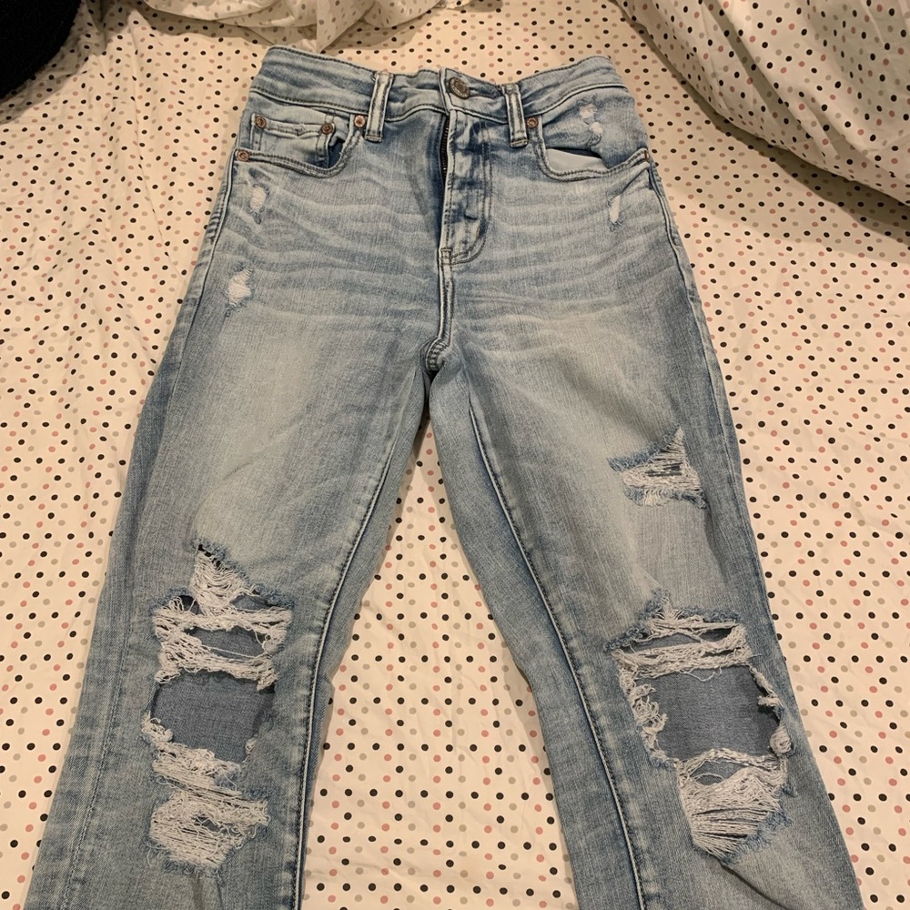 American Eagle Skinny Distressed Jeans